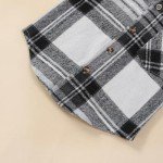 Toddler Boys’ Plaid Hoodie and Jeans Set