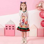 Cozy Long Sleeve Winter Dresses for Girls, 3-12
