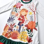 Cozy Long Sleeve Winter Dresses for Girls, 3-12