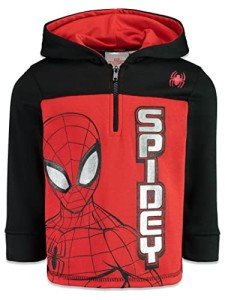 Spider-Man Toddler Boys Fleece Half Zip Hoodie