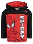 Spider-Man Toddler Boys Fleece Half Zip Hoodie