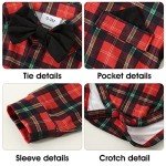 Infant Boy's Gentleman Outfit Set with Bowtie & Hat