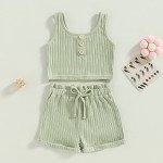 Mialoley Girls’ Tank Top and Shorts Set