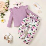 YALLET Toddler Girl 3-Piece Outfit Set