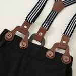 Infant Boy's Gentleman Outfit Set with Bowtie & Hat