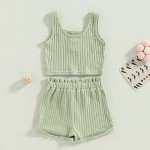 Mialoley Girls’ Tank Top and Shorts Set