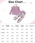 YALLET Toddler Girl 3-Piece Outfit Set