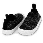 Slip-On Toddler Sneakers with Flexible Sole - Black