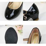 Girls' Closed Toe High Heel Dress Shoes