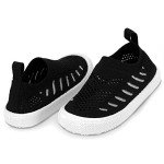 Kids' Lightweight Machine-Washable Sneakers (Black, EU 30)