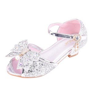 Sparkly Princess Sandals with Bow for Kids