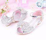 Sparkly Princess Sandals with Bow for Kids