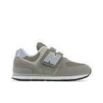 New Balance Boys' 574 Grey/White Sneakers, Size 12