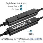 LUDOS FEROX Wired Earbuds with Microphone