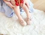 Glittery Mary Jane Flats for Little Girls