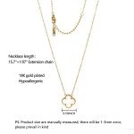 Cute 18K Gold Plated Lucky Clover Necklace