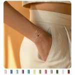 Dainty Gold Birthstone Bracelets for Women