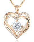 Forever Love Heart Necklace in 925 Sterling Silver