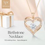 Forever Love Heart Necklace in 925 Sterling Silver