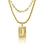 Personalized 14K Gold Initial Pendant Necklace