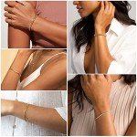 14K Gold Bracelets Set for Women