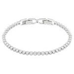 Swarovski Emily White Bracelet, Rhodium Plated