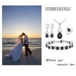 Silver Black Stone Jewelry Set for Any Occasion