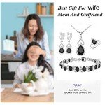 Silver Black Stone Jewelry Set for Any Occasion