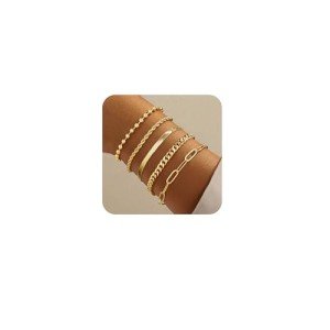 Gold Adjustable Women's Bracelet Set - 14K Stylish
