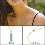 Dainty Jade Crystal Necklace for Women