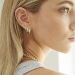Trendy Gold Hoop Earrings for Women and Girls