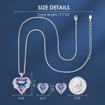 Elegant Heart Pendant Jewelry Set for Women