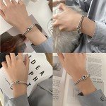 Adjustable Simple Silver Bracelet for Men and Women