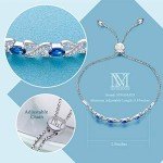Adjustable Women's Silver Bracelet with Sparkling Zirconia