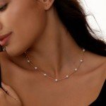 Dainty Pearl Necklace - 14K Gold Plated Chain