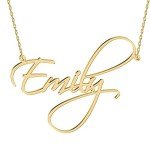 Personalized Gold Name Necklace with Gift Box
