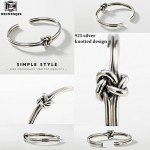 Adjustable Simple Silver Bracelet for Men and Women