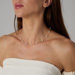 Dainty Pearl Necklace - 14K Gold Plated Chain
