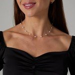 Dainty Pearl Necklace - 14K Gold Plated Chain