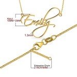 Personalized Gold Name Necklace with Gift Box