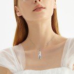 Sterling Silver Nature Lover Necklace with Zirconia