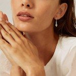 Chic Yellow Celtic Dangle Earrings with Topaz