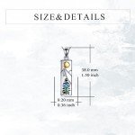 Sterling Silver Nature Lover Necklace with Zirconia