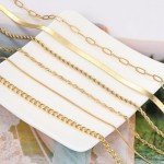 6PCS Gold Layered Necklace Set for Women