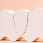 14K Gold Plated Adjustable Chain Necklace