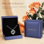 Personalized Heart Initial Necklace for Women
