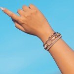 Boho Leather Wrap Bracelet with Crystal and Clasp