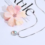 Silver Moonstone Necklace - June Birthstone Gift