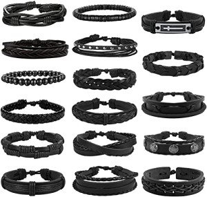 Braided Leather Bracelets for Men and Women