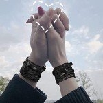 Braided Leather Bracelets for Men and Women